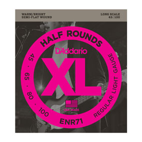 D'Addario XL Half Rounds Bass Strings