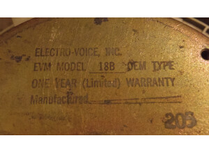 Electro-Voice EVM-18B