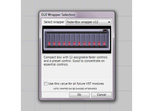 RACK PERFORMER GUI WRAPPER SELECTION