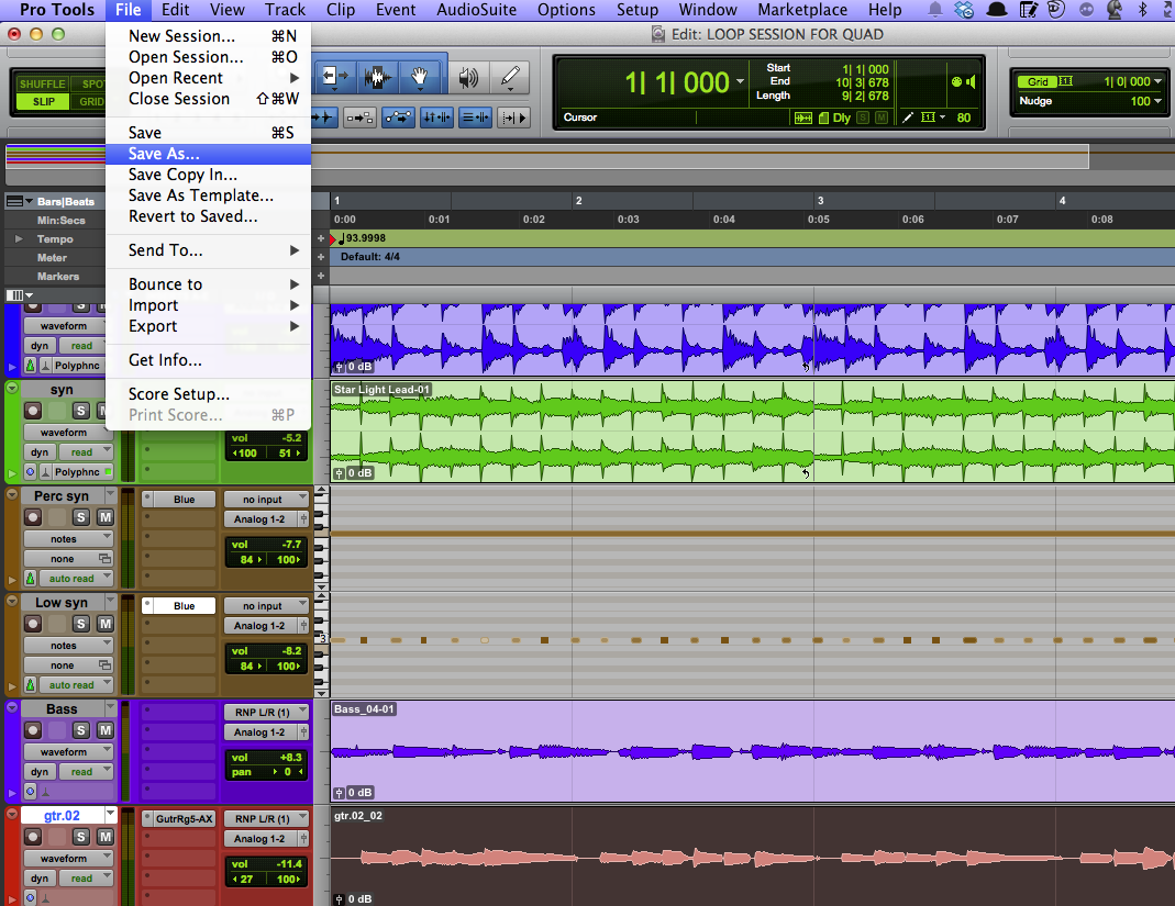 Organize your DAW Files
