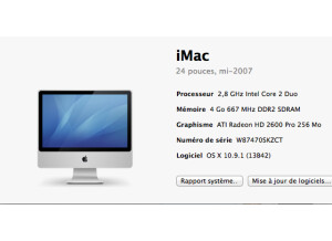 Apple iMac Intel Core 2 Duo 24" 2,8 Ghz (15412)