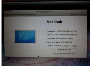 Apple MacBook - 2,13 GHz - 13 pouces (49972)