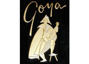 Logo Goya figurant sur la tête des Goya Rangemasters 1/2 caisse