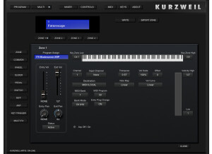 Kurzweil Artis Sound Editor