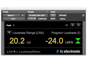 TC Electronic LM6n Loudness Radar Meter