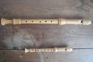 Mollenhauer Tenor Recorder Denner Pearwood with double key