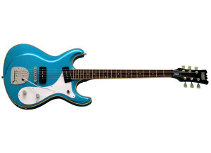 Eastwood Guitars Sidejack Baritone DLX - Metallic Blue
