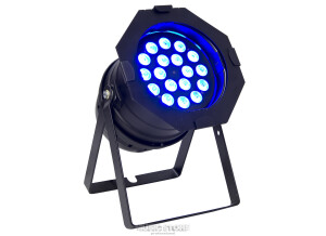 LightmaXX LED Mega PAR 64 black 18x 8 Watt Quad LEDs (2)