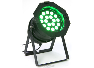 LightmaXX LED Mega PAR 64 black 18x 8 Watt Quad LEDs (3)