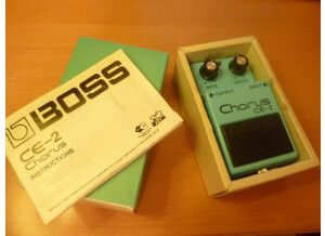 Boss CE-2 Made in Japan, Black Label, Silver Screw