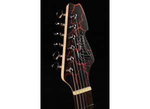 Italia Modena Sitar Red Crackle headstock details