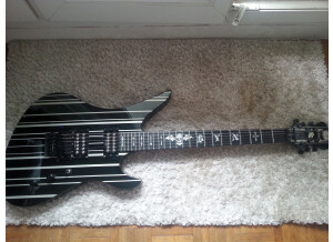 Schecter Synyster Gates Custom - Black w/ Silver Pin Stripes