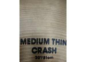 Zildjian Avedis Medium Thin Crash 20"