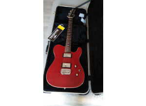 G&L Tribute ASAT Deluxe Carved Top - Trans Red Rosewood