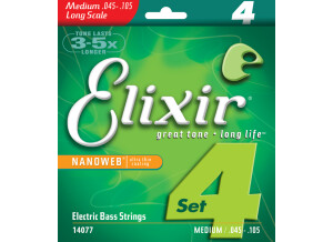 Elixir Strings Nanoweb Bass 14077 45-105 4-String Medium/Long Scale (51822)