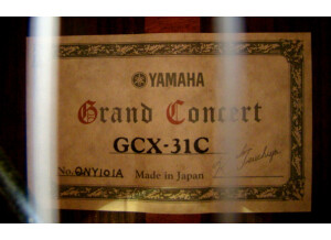 Yamaha GCX31C (93391)