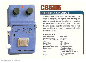 Ibanez CS-505 Chorus (5285)