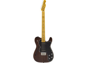 Fender Modern Player Telecaster Thinline Deluxe - Black Transparent Maple