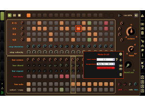 B step sequencer midi controller leran