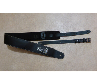 Richter Sangle cuir matelassé 7cm - Artisanale Dragon custom BK