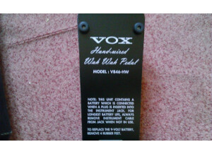 Vox V846-HW Handwired Wah Wah Pedal (65952)