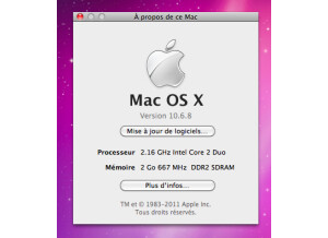 Apple MacBook 13" blanc - Intel Core 2 Duo 2.16