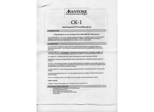Avantone Pro Avantone CK-1 (27481)