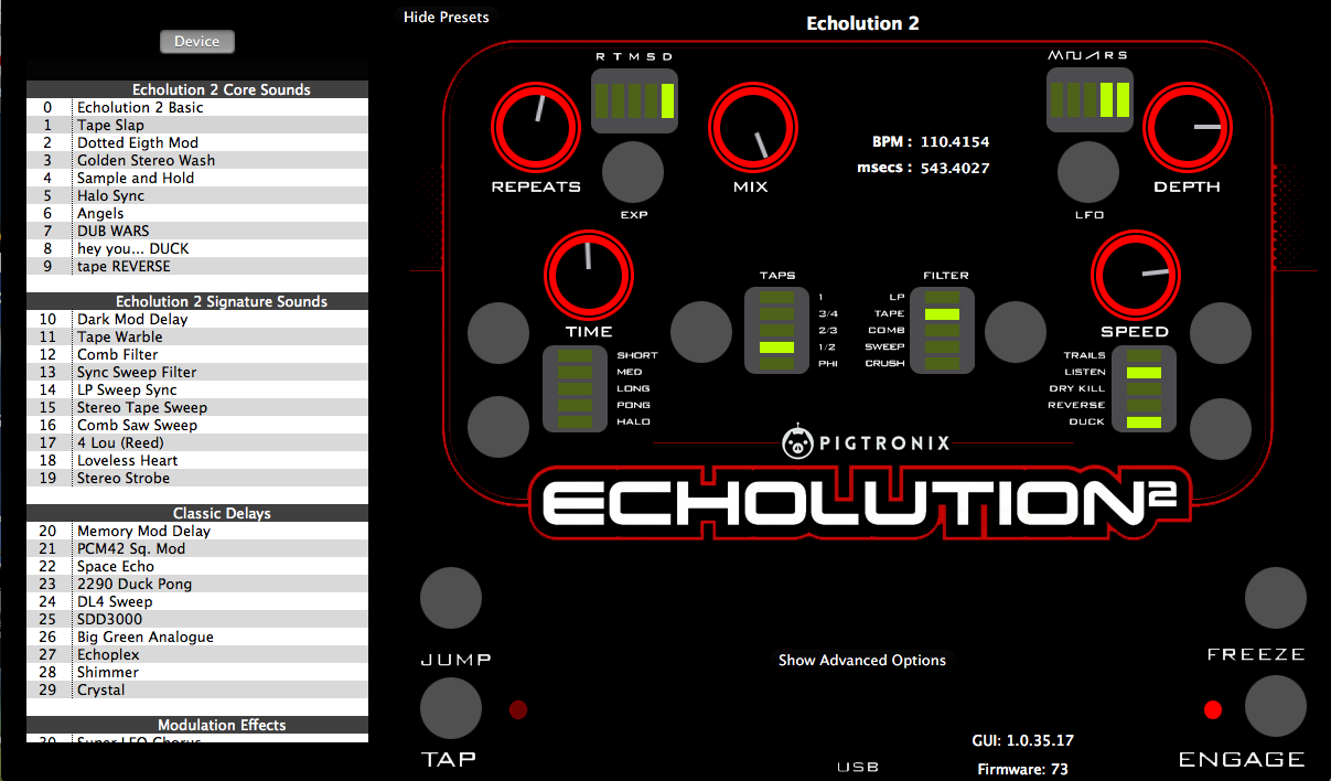 Pigtronix Echolution 2 Deluxe