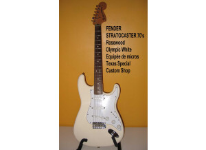 Fender stratocaster 70's Classic Mexique RW olympic white