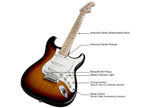 Fender Vg Strat 3-color Sunburst Maple