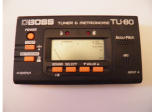 Boss TU-80 Tuner & Metronome - Black