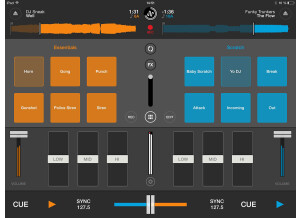 Mixvibes Cross DJ 2 for iPad Sampler screenshot