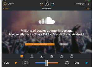 Mixvibes Cross DJ 2 for iPad SoundCloud screenshot