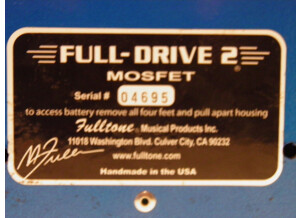 Fulltone Full-Drive 2 Mosfet (69027)