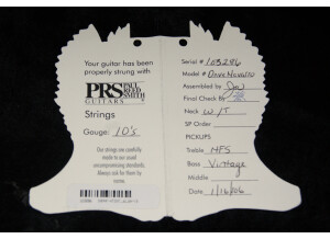 PRS Dave Navarro Model - Jet White (702)